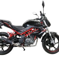 Escape compatível com Benelli Bn 125 2021-2024, M3 Black Titanium, Sistema homologado com catalisador linha completa, silencioso mais coletor 