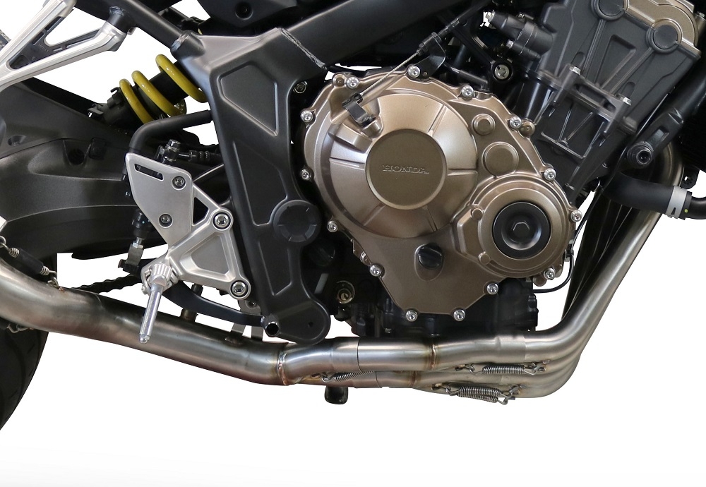 Escape compatível com Honda Cbr 650 F 2017-2018, Albus Evo4, Sistema homologado com catalisador linha completa, silencioso mais coletor 