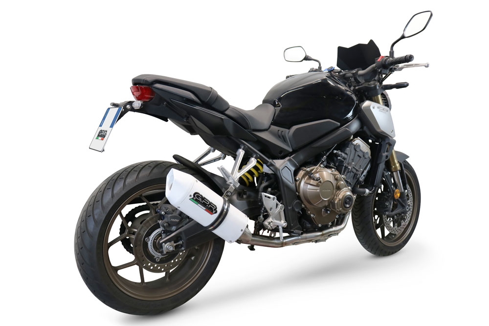 Escape compatível com Honda Cbr 650 F 2017-2018, Albus Evo4, Sistema homologado com catalisador linha completa, silencioso mais coletor 