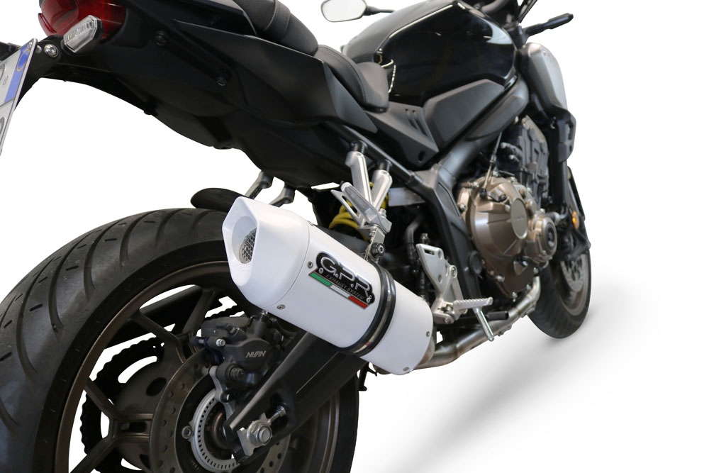 Escape compatível com Honda Cbr 650 F 2017-2018, Albus Evo4, Sistema homologado com catalisador linha completa, silencioso mais coletor 