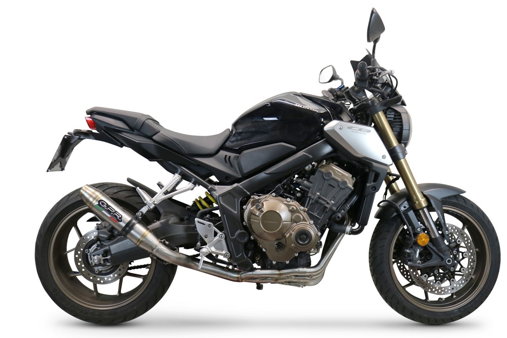 Escape compatível com Honda Cbr 650 F 2017-2018, Deeptone Inox, Sistema homologado com catalisador linha completa, silencioso mais coletor 