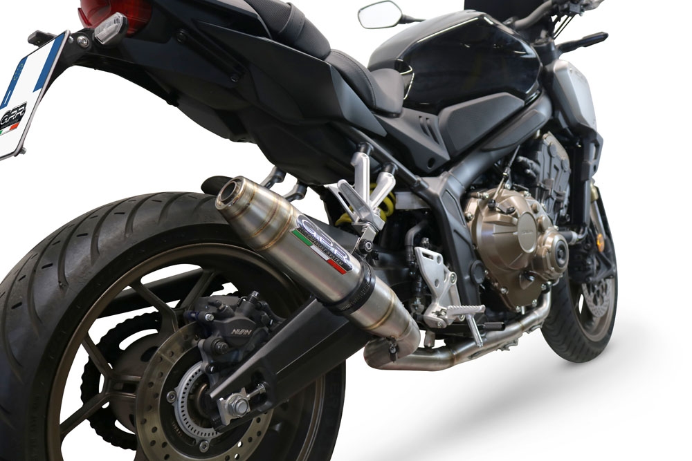Escape compatível com Honda Cbr 650 F 2017-2018, Deeptone Inox, Sistema homologado com catalisador linha completa, silencioso mais coletor 