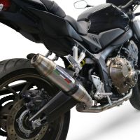 Escape compatível com Honda Cbr 650 F 2017-2018, Deeptone Inox, Sistema homologado com catalisador linha completa, silencioso mais coletor 