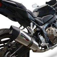 GPR escape compatível com  Honda Cbr 650 F 2017-2018, New Grand Prix Evo Titanium, Sistema homologado com catalisador linha completa, silencioso mais coletor 