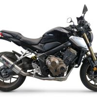 Escape compatível com Honda Cb 650 F 2014-2016, M3 Inox , Sistema homologado com catalisador linha completa, silencioso mais coletor 