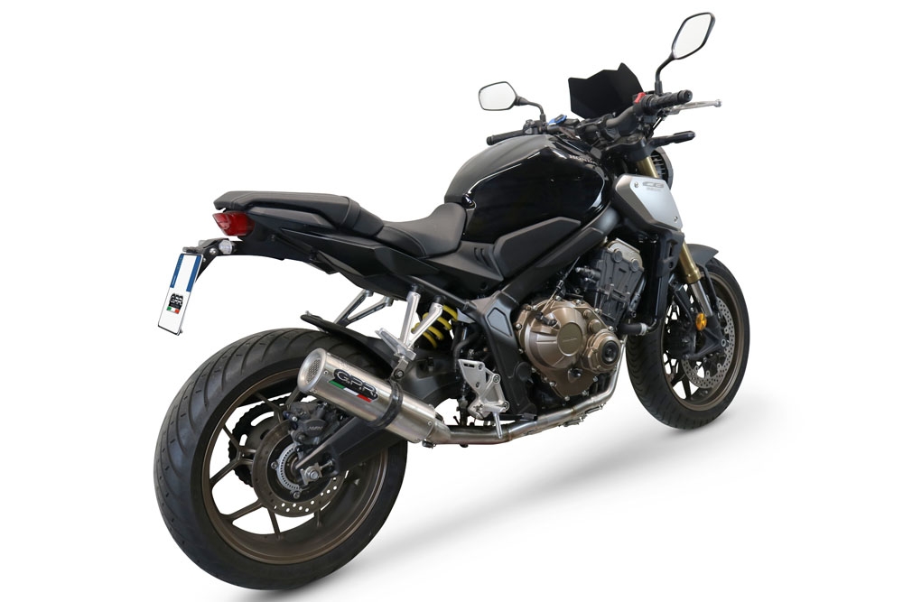 Escape compatível com Honda Cb 650 F 2014-2016, M3 Inox , Sistema homologado com catalisador linha completa, silencioso mais coletor 