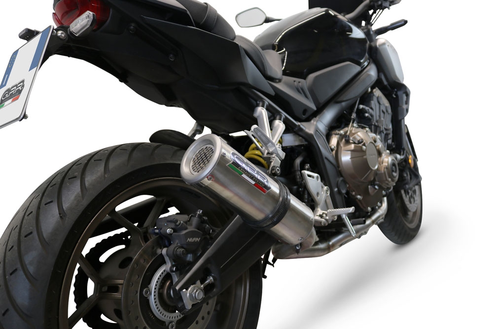 Escape compatível com Honda Cb 650 F 2014-2016, M3 Inox , Sistema homologado com catalisador linha completa, silencioso mais coletor 