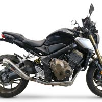 Escape compatível com Honda Cb 650 R 2019-2020, Powercone Evo, Sistema homologado com catalisador linha completa, silencioso mais coletor 