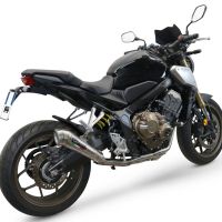 Escape compatível com Honda Cb 650 R 2019-2020, Powercone Evo, Sistema homologado com catalisador linha completa, silencioso mais coletor 