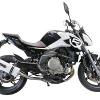 Escape compatível com Cf Moto 650 Nk 2021-2024, Albus Evo4, Escape legal, homologado, silenciador com catalisador, db killer removível e tubo de ligação específico 