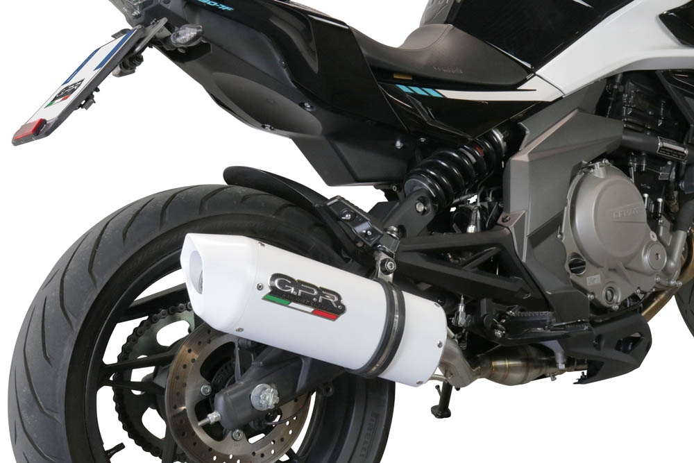 Escape compatível com Cf Moto 650 Nk 2021-2024, Albus Evo4, Escape legal, homologado, silenciador com catalisador, db killer removível e tubo de ligação específico 