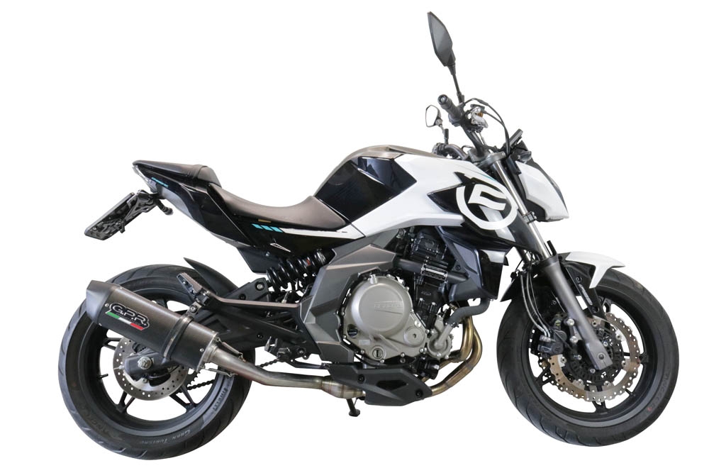 Escape compatível com Cf Moto 650 Mt 2019-2020, Furore Evo4 Poppy, Escape legal, homologado, silenciador com catalisador, db killer removível e tubo de ligação específico 