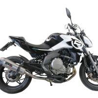 GPR escape compatível com  Cf Moto 400 NK 2019-2020, New Grand Prix Evo Titanium, Escape legal, homologado, silenciador com catalisador, db killer removível e tubo de ligação específico 