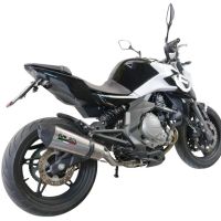 GPR escape compatível com  Cf Moto 400 NK 2019-2020, New Grand Prix Evo Titanium, Escape legal, homologado, silenciador com catalisador, db killer removível e tubo de ligação específico 