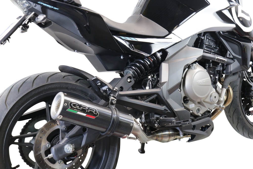 Escape compatível com Cf Moto 650 Mt 2019-2020, M3 Poppy , Escape legal, homologado, silenciador com catalisador, db killer removível e tubo de ligação específico 