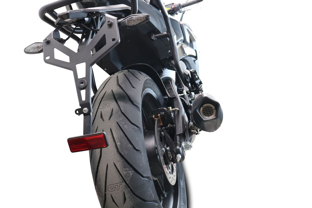 GPR escape compatível com  Cf Moto 650 Gt 2022-2024, New Grand Prix Evo Poppy, Escape legal, homologado, silenciador com db killer removível e tubo de ligação específico 