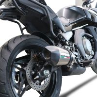 GPR escape compatível com  Cf Moto 650 Gt 2022-2024, New Grand Prix Evo Titanium, Escape legal, homologado, silenciador com db killer removível e tubo de ligação específico 