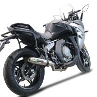 GPR escape compatível com  Cf Moto 650 Gt 2022-2024, Deeptone Inox, Escapamento Racing, silenciador com conexão específica e db killer removível 