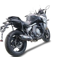 Escape compatível com Cf Moto 650 Gt 2022-2024, Furore Nero, Escapamento Racing, silenciador com conexão específica e db killer removível 