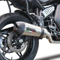 GPR escape compatível com  Cf Moto 650 Gt 2022-2024, New Grand Prix Evo Titanium, Escapamento Racing, silenciador com conexão específica e db killer removível 