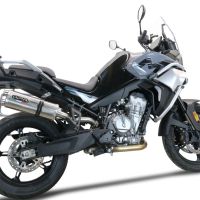 Escape compatível com Cf Moto 800 Mt Touring 2022-2024, Dual Titanium, Escape legal, homologado, silenciador com db killer removível e tubo de ligação específico 
