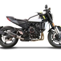 GPR escape compatível com  Cf Moto 700 CL-X Adv 2022-2024, New Grand Prix Evo Poppy, Escape legal, homologado, silenciador com db killer removível e tubo de ligação específico 