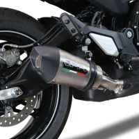GPR escape compatível com  Cf Moto 700 CL-X Heritage  2022-2024, New Grand Prix Evo Titanium, Escape legal, homologado, silenciador com db killer removível e tubo de ligação específico 