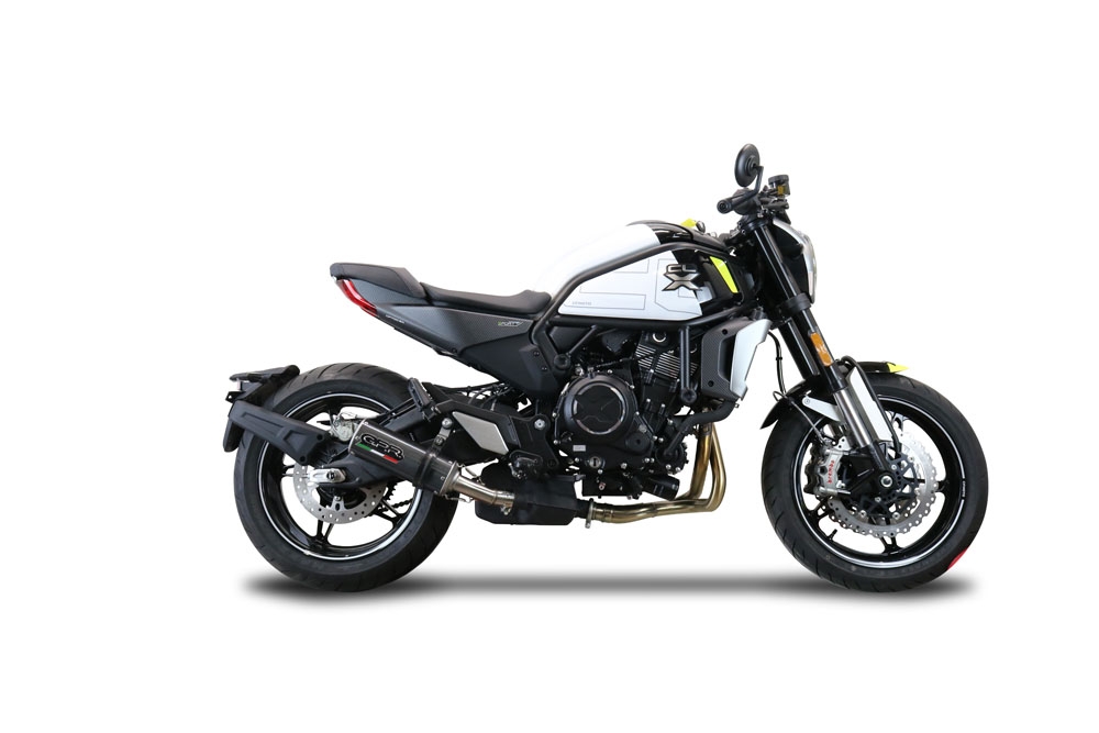 Escape compatível com Cf Moto 700 CL-X Adv 2022-2024, M3 Poppy , Escape legal, homologado, silenciador com db killer removível e tubo de ligação específico 