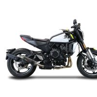 Escape compatível com Cf Moto 700 CL-X Adv 2022-2024, M3 Poppy , Escape legal, homologado, silenciador com db killer removível e tubo de ligação específico 