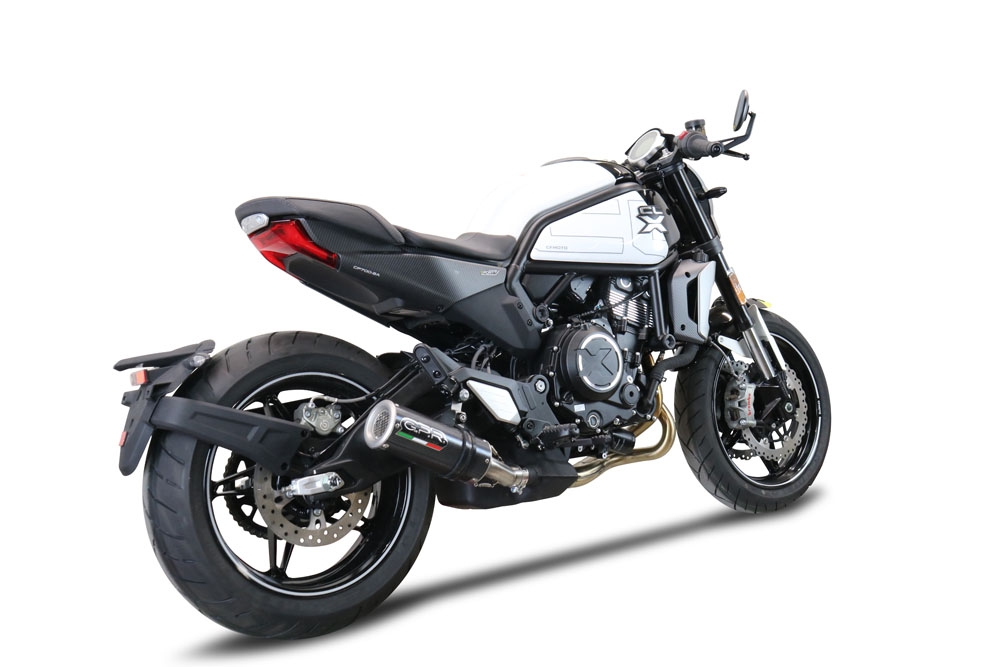 Escape compatível com Cf Moto 700 CL-X Adv 2022-2024, M3 Poppy , Escape legal, homologado, silenciador com db killer removível e tubo de ligação específico 