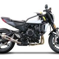Escape compatível com Cf Moto 700 CL-X Sport 2022-2024, Powercone Evo, Escape legal, homologado, silenciador com db killer removível e tubo de ligação específico 