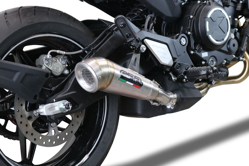 Escape compatível com Cf Moto 700 CL-X Sport 2022-2024, Powercone Evo, Escape legal, homologado, silenciador com db killer removível e tubo de ligação específico 