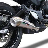 Escape compatível com Cf Moto 700 CL-X Sport 2022-2024, Powercone Evo, Escape legal, homologado, silenciador com db killer removível e tubo de ligação específico 
