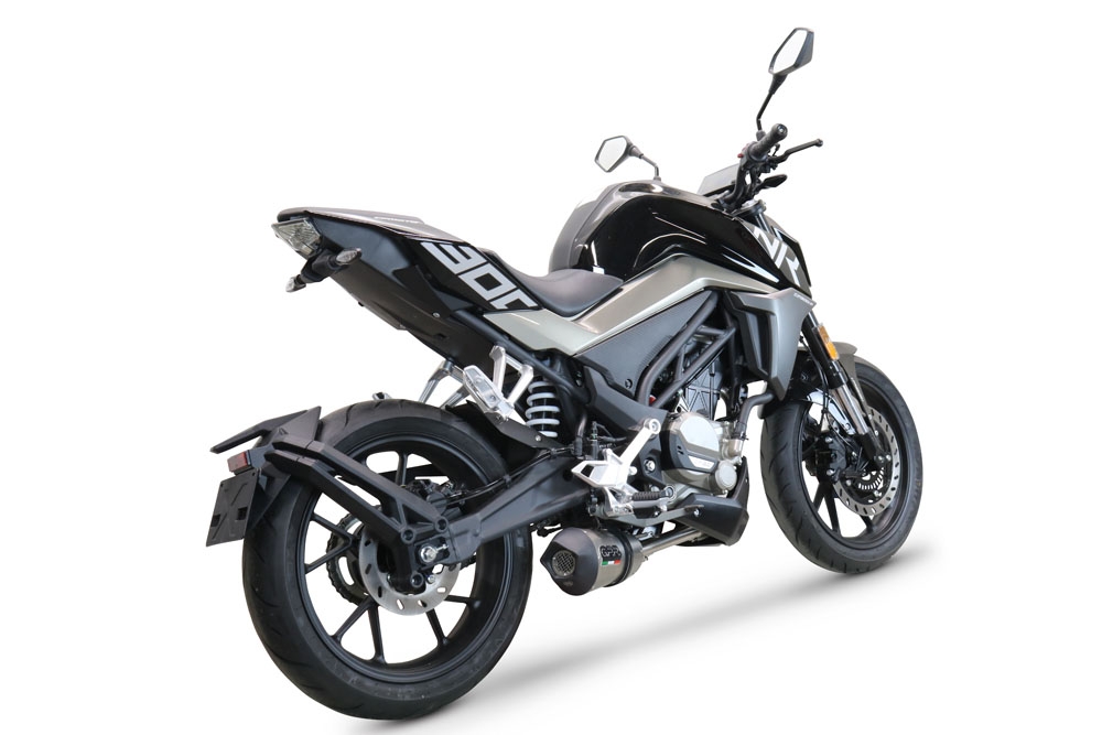 GPR escape compatível com  Cf Moto 300 NK 2022-2024, New Grand Prix Evo Titanium, Escape racing linha completa, silencioso mais coletor com dbkiller, não homologado  
