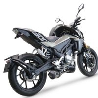 GPR escape compatível com  Cf Moto 300 NK 2022-2024, New Grand Prix Evo Titanium, Escape racing linha completa, silencioso mais coletor com dbkiller, não homologado  