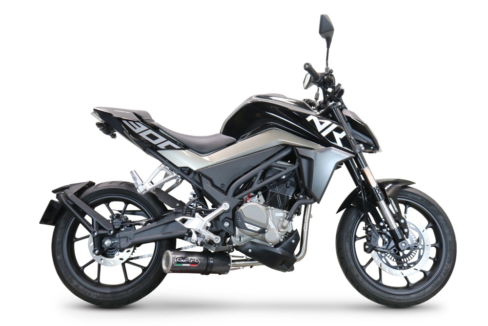 Escape compatível com Cf Moto 300 NK 2022-2024, M3 Poppy , Escape racing linha completa, silencioso mais coletor com dbkiller, não homologado 