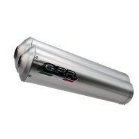 GPR escape compatível com  Yamaha MT-01 2005-2011, Inox Tondo, Par de silenciosos de escape homologadas, com db killer removível e tubos de ligação específicos 