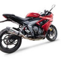 GPR escape compatível com  Triumph Daytona 660 2023-2025, New Grand Prix Evo Titanium, Sistema homologado com catalisador linha completa, silencioso mais coletor 