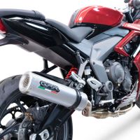Escape compatível com Triumph Daytona 660 2023-2025, M3 Inox , Escape racing linha completa, silencioso mais coletor com dbkiller, não homologado 