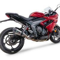 GPR escape compatível com  Triumph Daytona 660 2023-2025, New Grand Prix Evo Titanium, Escape racing linha completa, silencioso mais coletor com dbkiller, não homologado  