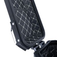 Par de malas laterais em alumínio com o lado direito contornado, cor prata com porta-bagagem específico GPR TECH compatível com  Bmw R 1200 Gs 2017/2018 e4