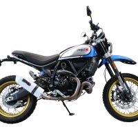 Escape compatível com Ducati Scrambler 800 Urban Motard 2021-2023, Albus Evo4, Escape legal, aprovado, com db killer removível, tubo de conexão e conversor catalítico 