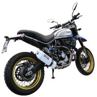 Escape compatível com Ducati Scrambler 800 Urban Motard 2021-2023, Albus Evo4, Escape legal, aprovado, com db killer removível, tubo de conexão e conversor catalítico 