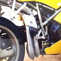 Escape compatível com Ducati 996 -S -SPS 1998-2001, M3 Titanium Natural, Escape semi-completo aprovado, com par de silenciadores com db killer removível 