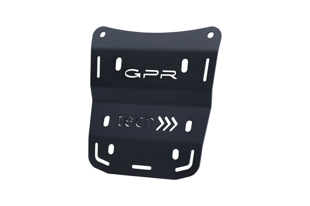 Placa de encaixe específica en titânio Top Case ALPITECH 35/55 LT GPR TECH compatível com Ducati Multistrada V4 / V4S / V4S Sport 1100 2021/2024