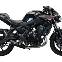 Escape compatível com Kawasaki Ninja 650 2021-2022, M3 Black Titanium, Sistema homologado com catalisador linha completa, silencioso mais coletor 