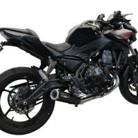 Escape compatível com Kawasaki Ninja 650 2021-2022, M3 Black Titanium, Sistema homologado com catalisador linha completa, silencioso mais coletor 