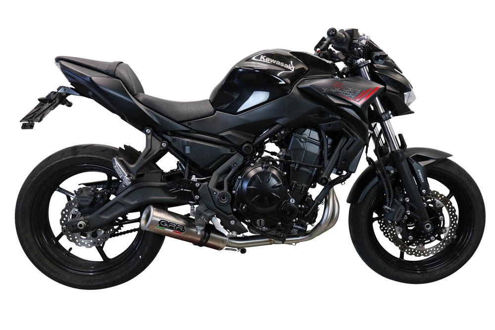 Escape compatível com Kawasaki Z 650 2017-2020, M3 Inox , Sistema homologado com catalisador linha completa, silencioso mais coletor 