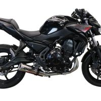 Escape compatível com Kawasaki Z 650 2017-2020, M3 Inox , Sistema homologado com catalisador linha completa, silencioso mais coletor 