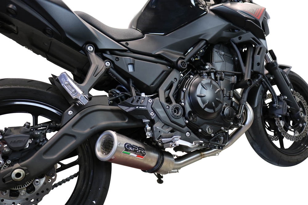 Escape compatível com Kawasaki Z 650 2017-2020, M3 Inox , Sistema homologado com catalisador linha completa, silencioso mais coletor 